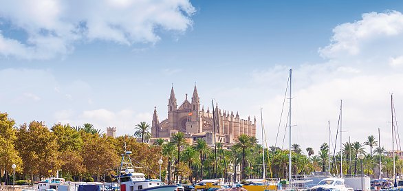 Blick über den Hafen auf die Kathedrale von Palma © lunamarina-fotolia.com