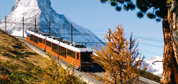 Gornergrat Bahn vor Matterhorn